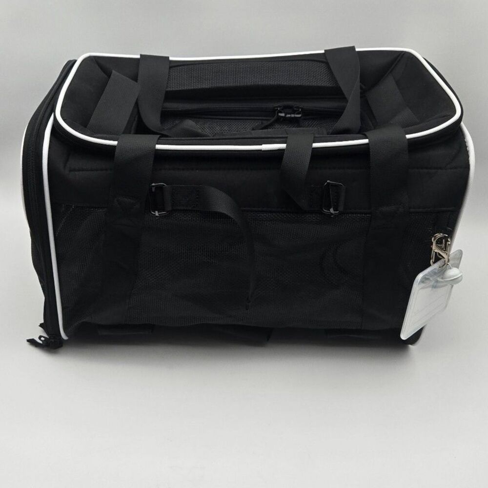 Petskd Rolling Cat Carrier APPROX 18x13x12 with Detachable Wheels & Litter Mat